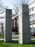 Finnischer Granit gespalten (1992/93). Goethe-Institut, Munich