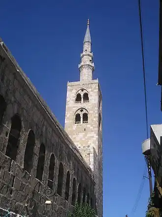 Minaret of Isa in the Umayyad Mosque, Damascus, Syria