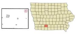Location of Lorimor, Iowa
