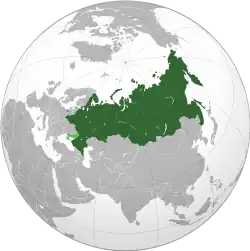 The Union State, with disputed territories in light green[a]