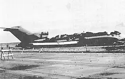 Another angle of N7030U's wreckage