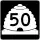 State Route 50 marker