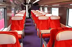 First-class interior of Fyra