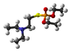 Ball-and-stick model of VG