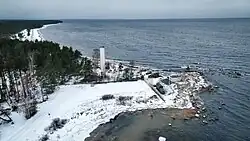 Overhead view of the lighthouse