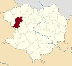 Raion location in Kharkiv Oblast