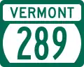 Vermont Route 289 marker