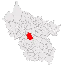 Location in Buzău County