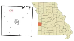 Location of Metz, Missouri