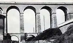 Meudon Viaduct in the early 20th century (the Invalides line is visible to the right)