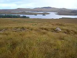 View of the loch from Meall Suil a' Chroth in the south-west