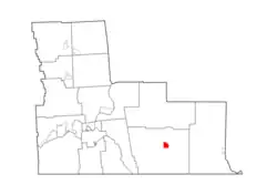 Location in Broome County