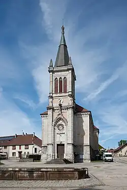 The church in Villers-sous-Chalamont