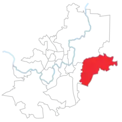 Location of Naujoji Vilnia