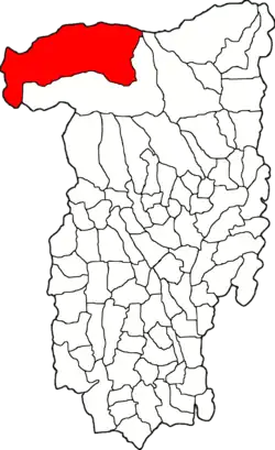 Location in Vâlcea County