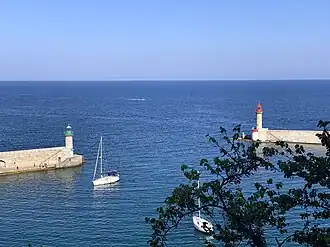 Bastia harbour mouth