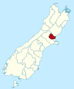 Waimakariri district in the South Island