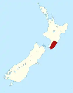 The Wairarapa within New Zealand [1]