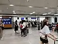 Waiting room for Guangzhou-Shenzhen intercity trains