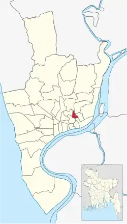 Location of Dewan Bazar