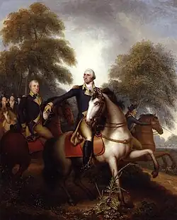 Washington Before Yorktown, life-size portrait by Rembrandt Peale; 1824, reworked 1825[16]