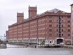 The grain warehouse Waterloo Dock (1867; Grade II)