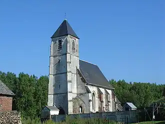 The church of Wavrans-sur-Ternoise