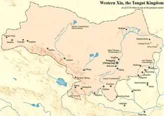 Western Xia in 1150