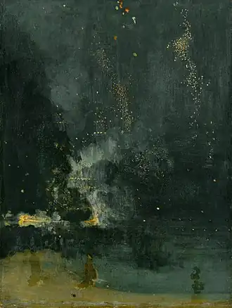 James Abbott McNeill Whistler, Nocturne in Black and Gold – The Falling Rocket, 1872–1877