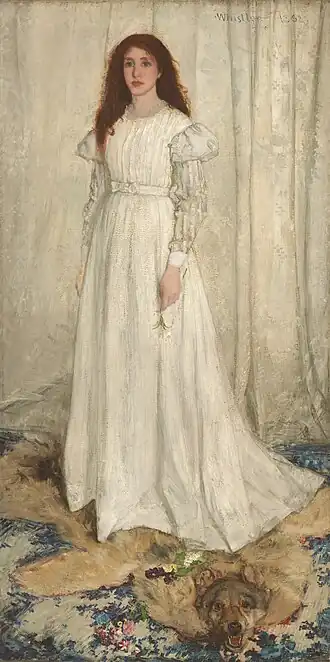 Joanna Hiffernan (1843 – 1886) posed for James Abbott McNeill Whistler and Gustave Courbet