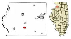 Location of Prophetstown in Whiteside County, Illinois