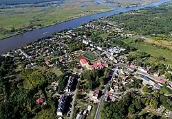 Aerial view of Widuchowa