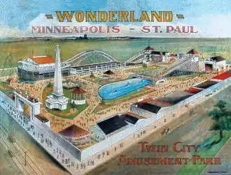 Wonderland Amusement Park Poster