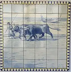 "Working on the Beach", at National Museum of the Azulejo.