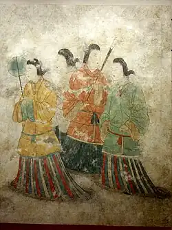 Early Tang period palace maids, Shensi History Museum