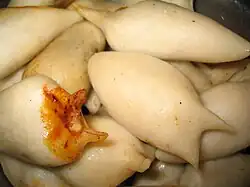 A close-up view of Yomari