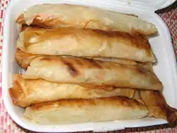 Fried popiah being sold in Malaysia