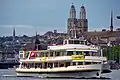 ... among many other locations, Zürichsee-Schifffahrtsgesellschaft (ZSG) ship Helvetia on Zürichsee at Zürich