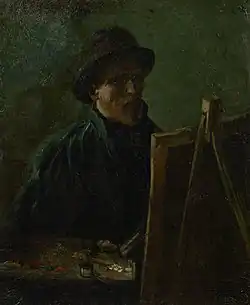 Self-Portrait with Dark Felt Hat at the Easel, 1886 Van Gogh Museum, Amsterdam (F181)