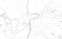 A scheme of proposed trolleybus lines in Prague