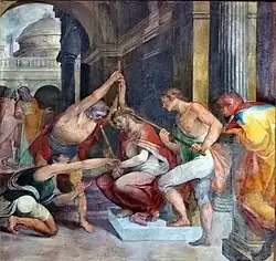 L'incoronazione di spine, en la nave central de Santa Prasedes (Roma, 1594-1596)