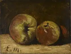 Dos manzanas, de Edouard Manet, 1882