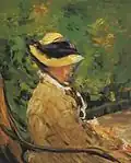 Édouard Manet, Madame Manet en el jardín de Bellevue 1880, Metropolitan Museum of Art