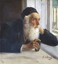 Isaak Asknaziy, Retrato de un anciano judío, 1902