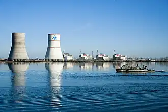 Central nuclear de Rostov en el embalse de Tsimliansk, cerca de Volgodonsk