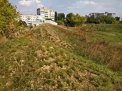 La parte sur de las fortificaciones