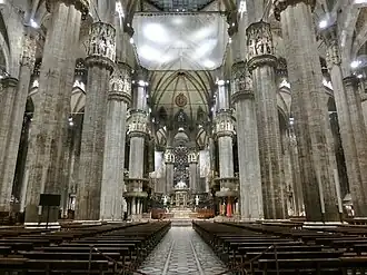 Nave de la catedral de Milán