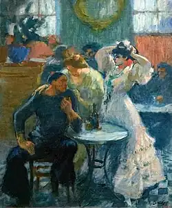 En el Bar (hacia 1910).