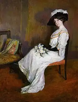 Marta Vidal, , hermana de la pintora, 1909