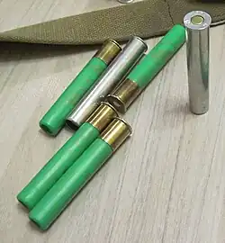 Cartuchos de escopeta del calibre .410.